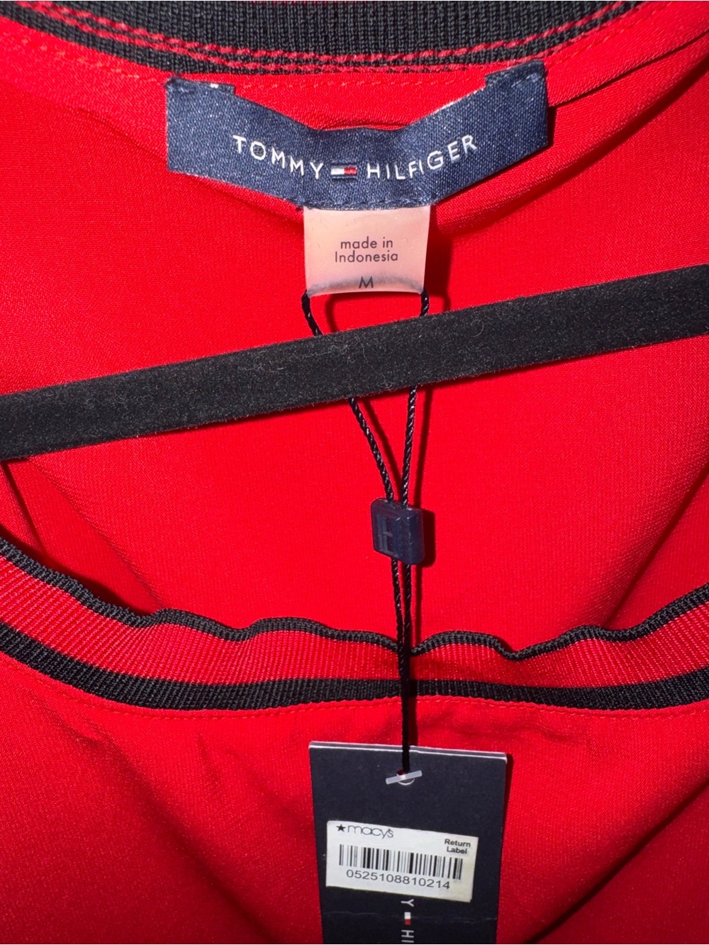 Tommy Hillfiger size medium red with black trim tank top.Size Med - Picture 5 of 5